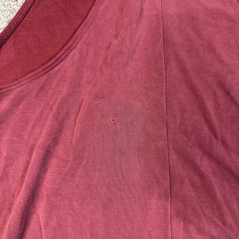 Abercrombie & Fitch Burgundy Sleeveless A-Line Mini Dress Womens Size M Maroon - Picture 5 of 8